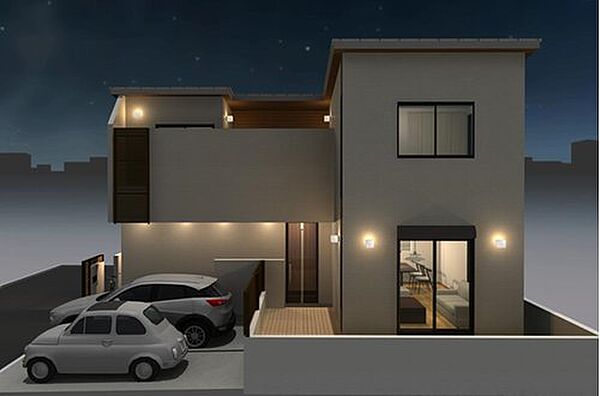 建物プラン例（１号地）、建物価格4000万円、建物面積107.64m2