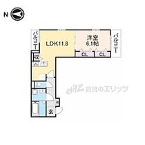 アンダンテ郡津 202 ｜ 大阪府交野市郡津１丁目（賃貸アパート1LDK・2階・45.80㎡） その2