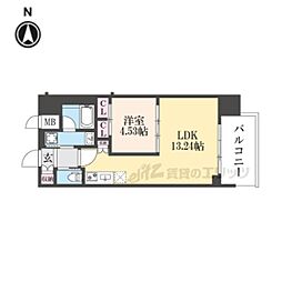 プレジオ永和ASIAN 1LDKの間取図画像
