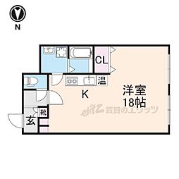 田中ビル ワンルームの間取図画像