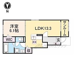 間取図画像 1LDK