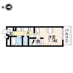 Osaka Metro中央線 高井田駅 徒歩4分の賃貸アパート 3階1Kの間取り