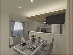 京阪本線 御殿山駅 徒歩37分の賃貸アパート 2階2LDKのリビング/ダイニング