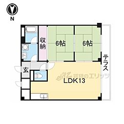 エステートサカイ 2LDKの間取図画像