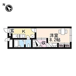 レオパレスクレール藤が尾1 1Kの間取図画像