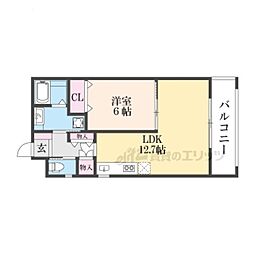 メゾンレヴナ木田町 1LDKの間取図画像