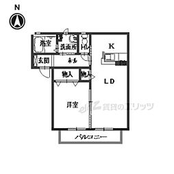 間取図画像 1LDK