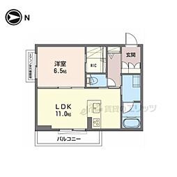 シャーメゾンルーナ 1LDKの間取図画像