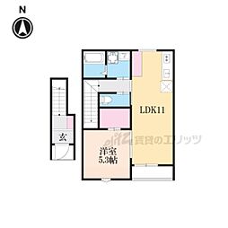 ロメット 1LDKの間取図画像