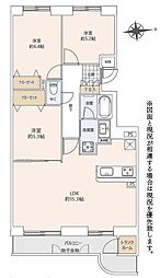 ロピア平岸 3LDKの間取図画像