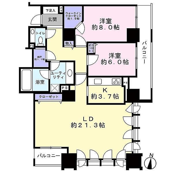 間取りを拡大表示