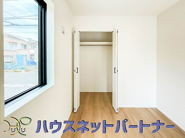 全室に収納が付いています。季節の衣替えも簡単にできますね。片付け上手になれそう。