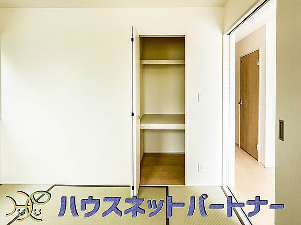 全室に収納が付いています。季節の衣替えも簡単にできますね。片付け上手になれそう。