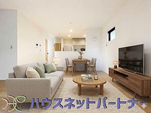 17帖のLDKは広々。家具はイメージです