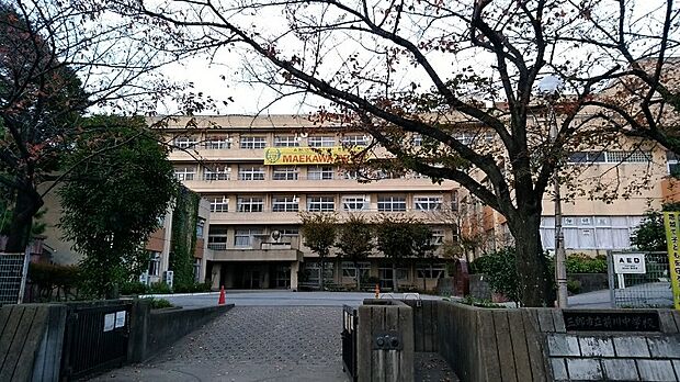 周辺環境-中学校(900m)三郷市立前川中学校
