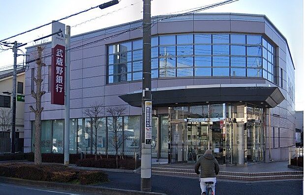 周辺環境-銀行(350m)武蔵野銀行吉川支店