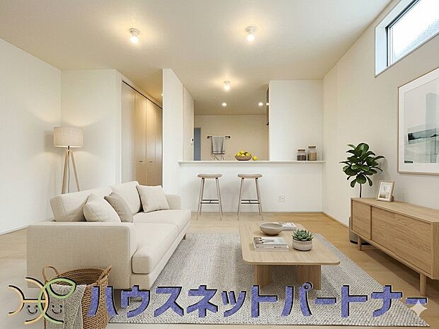 16.5帖LDKは広々。※家具はイメージです。