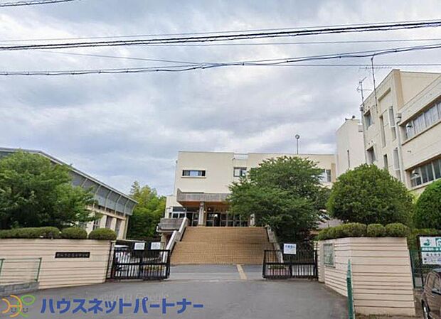 周辺環境-中学校(1400m)越谷市立富士中学校