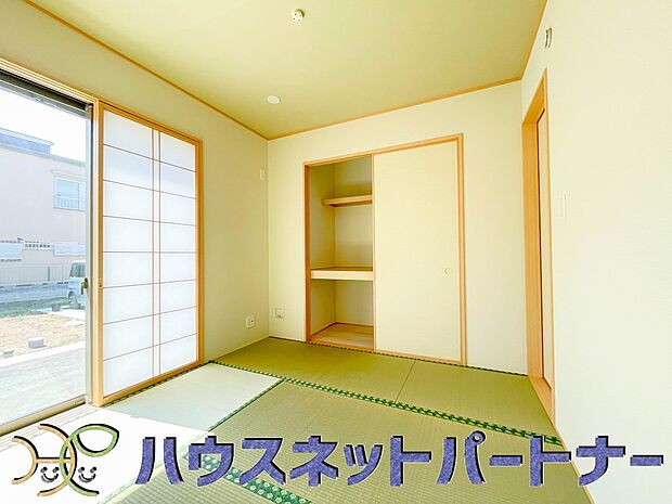 ちょっとしたこんな和室空間が日々の暮らしを楽しくさせてくれます。未来永住邸ならではの住まい造りです。