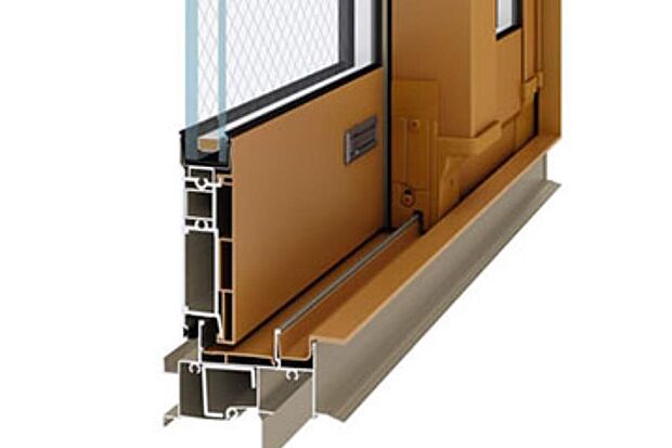 耐久性に優れたアルミと、熱が伝わりにくい樹脂を採用した複合構造樹脂を使用しています。樹脂は非常に熱を伝えにくい素材で、熱伝導率はアルミのなんと約1/1000といわれています。温度差により発生する結露を