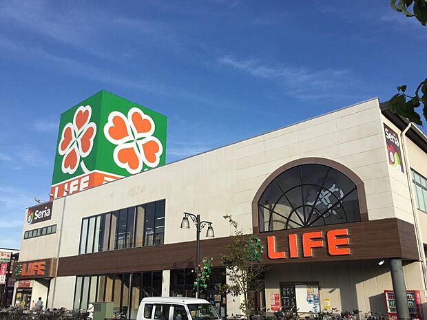 周辺環境-スーパー(1100m)ライフ 北越谷店