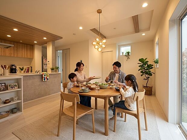 通風・採光に優れ、心地よい光と風が溢れています。画像はイメージです。