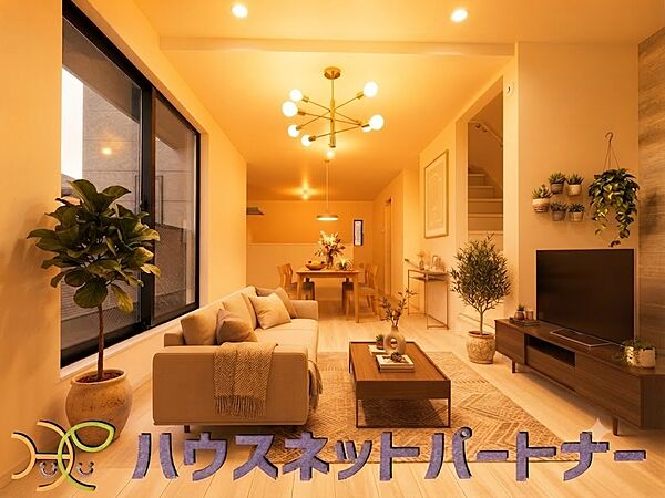 ゆとりある大きさのダイニングスペース。家具等の画像はイメージです