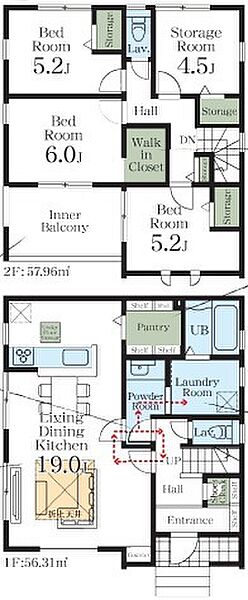 間取りを拡大表示