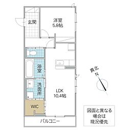 D’s LIEN E E号地 2階1LDKの間取り