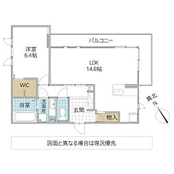 D’s LIEN E E号地 3階1LDKの間取り