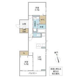 D’s LIEN C C号地 202号室 2階2LDKの間取り