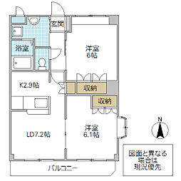 間取図画像 2LDK