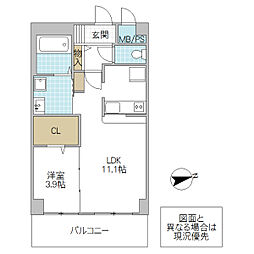 間取図画像 1LDK