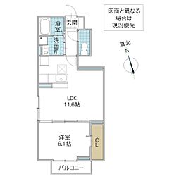 間取図画像 1LDK