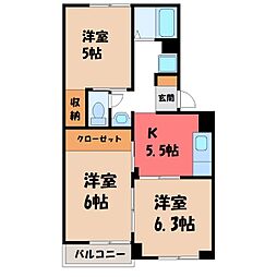 JR両毛線 前橋大島駅 徒歩18分