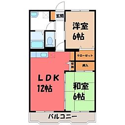 エディフィスKT 2LDKの間取図画像