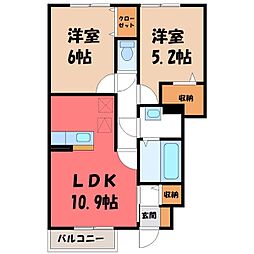 グリーンプラザ 2LDKの間取図画像