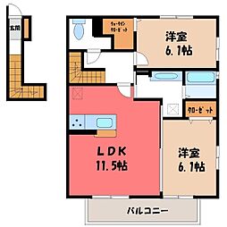 ブルージュ 2階
