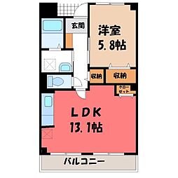 メディアーマ 1LDKの間取図画像
