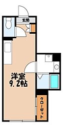 グランファースト高崎 ワンルームの間取図画像