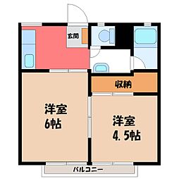 東武伊勢崎線 新伊勢崎駅 徒歩14分の賃貸アパート