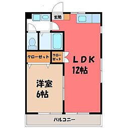 JR両毛線 国定駅 3.1kmの賃貸アパート