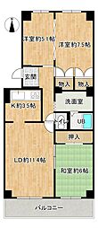北27条パーク・マンション 3LDKの間取図画像