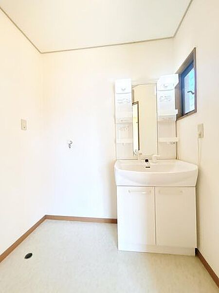 【駐車拡張済・現況販売】洗面写真。前所有者様が綺麗にお使いです。