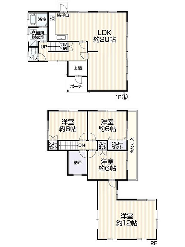 岡山市中区海吉2154-14(4SLDK)の間取り