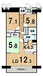 間取図画像 3LDK