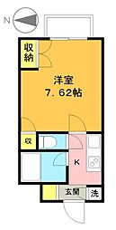 パレ・ホームズ永福町 302 1Kの間取り
