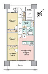 間取図画像 3LDK