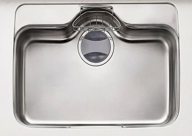 エンボス加工で、消音性のジャンボシンク※掲載写真は同一モデルの施工事例です。本物件とは仕様・設備・色等が異なる場合があります