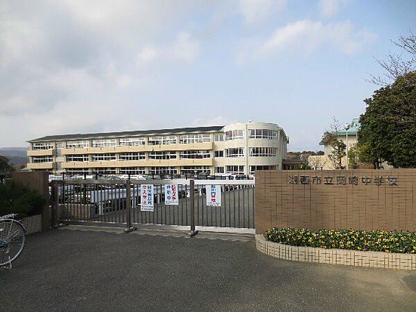 湖西市立岡崎中学校（2808m）